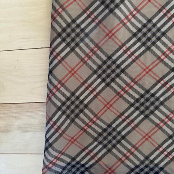 Gorgeous vintage midi mesh plaid skirt tartan pattern - Picture 3 of 8